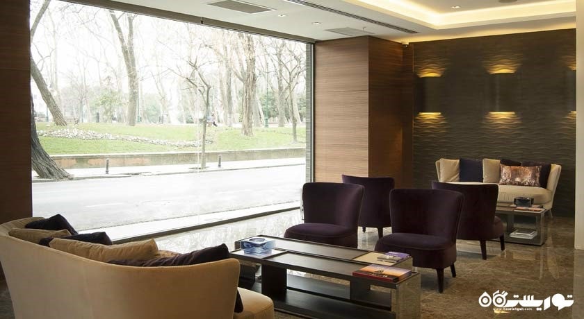 نمای کلی محوطه نشیمن لابی هتل